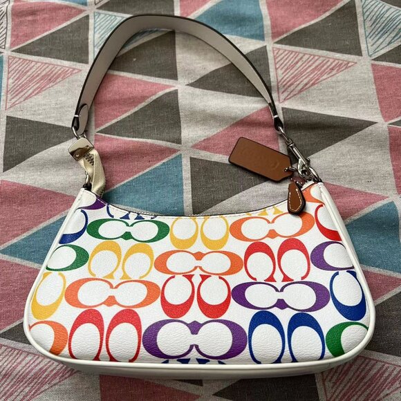 Women Teri Shoulder Bag White Rainbow - Picture 2 of 10